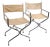 Chrome Pr. Mid Century Crome Directors Chairs With Canvas Sling Seats and Backs C. 1960/70's For Sale - Image 8 of 15