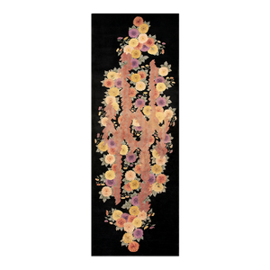 Great Antique Chinese Art Deco Rug With Colorful Daisies Central by Nichols Workshop