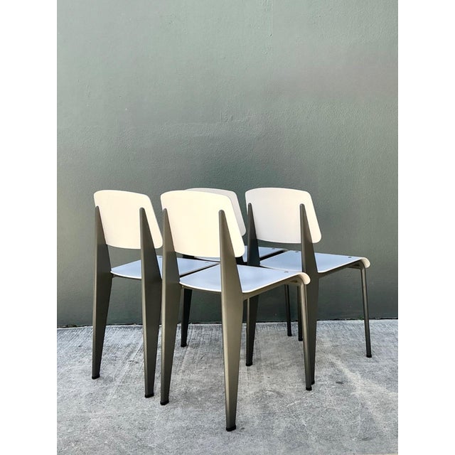 Jean Prouve for Vitra Standard Chairs - Set of 4 For Sale - Image 15 of 18