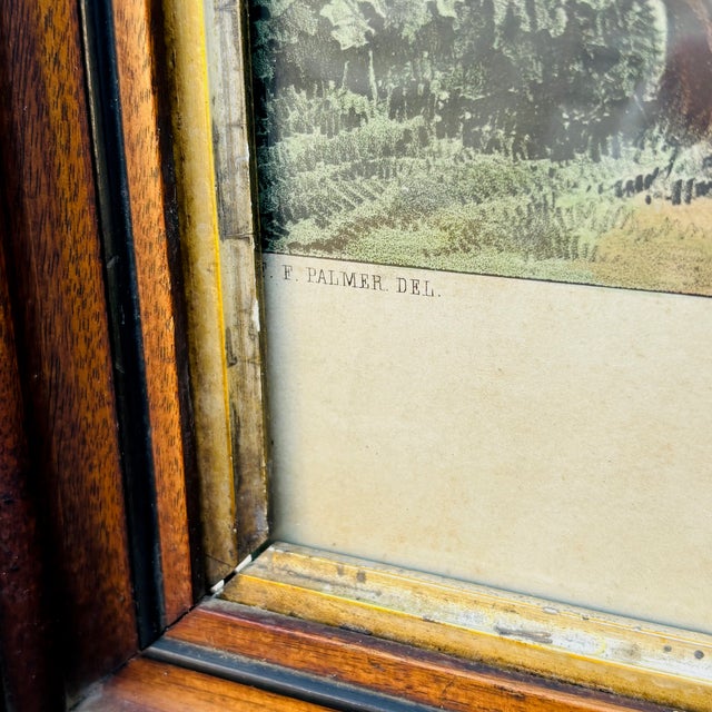 Late 1900s N Currier Framed Lithograph: "American Country Life May Morning" Reproduction For Sale - Image 12 of 18