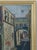 Midcentury Vintage European Village Street Oil Painting For Sale - Image 4 of 10
