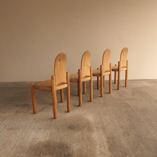 Vintage Dining Chairs in Pine For Sale - Image 4 of 17