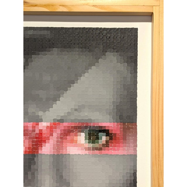 2020s Francisco Vital "David Bowie Ziggy Stardust" Contemporary Pop Art Pixelated Portrait Painting, 2021 For Sale - Image 5 of 10