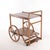 Wood Wooden Serving Cart in Oak, 1970s For Sale - Image 7 of 15