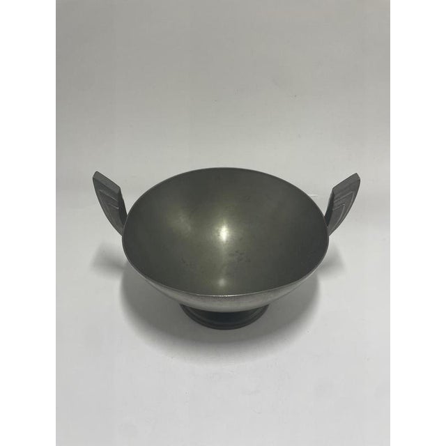 Decorative pewter bowl made by GAB in L8=1937. This piece is attributed to the mentioned designer/maker. It has no...
