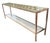 1990s Modern Nancy Corzine Silver Gilt Metal Delmonaco Console Table For Sale - Image 5 of 5