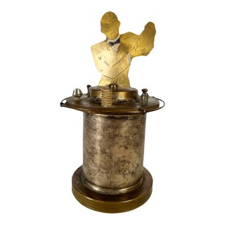 1930s Art Deco Brass Bartender Cigarette Holder For Sale