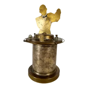1930s Art Deco Brass Bartender Cigarette Holder