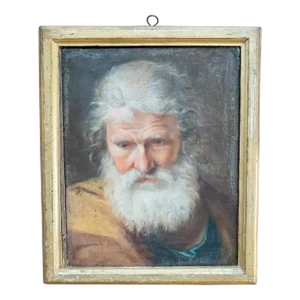 18th Century Italian Old Master Portrait Painting of an Old Man With Beard