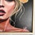 Black Yvonne Beeris, Brigitte Bardot Fleur Nocturne, Acrylic on Canvas, Framed For Sale - Image 8 of 10