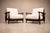 A powerful and refined pair of Brazilian modern armchairs produced by Liceu de Artes, dating to the 1960s. Executed in...