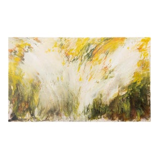 Vintage Midcentury Modern Abstract Expressionist Oil Painting on Canvas, in the Manner of Jackson Pollock, 1970s For Sale
