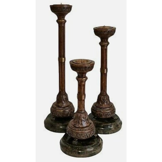 Vintage MaitlandSmith Candle Holders Set of 3 Chairish