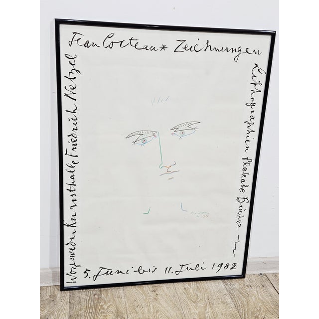 Original Exhibition Poster by Jean Cocteau, 1982 For Sale - Image 15 of 17