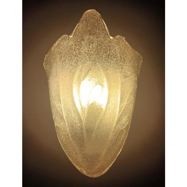 Glass 1980s Graniglia Shield Sconces, a Pair For Sale - Image 7 of 10
