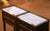 Pair of Vintage French Louis XVI Marble Top Mahogany Two-Drawer Nightstands For Sale - Image 4 of 14