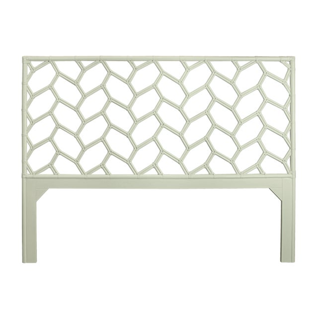 Not Yet Made - Made To Order Silas Platform Bed King - Celery Green For Sale - Image 5 of 12