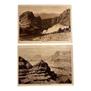 1913 Antique Images Grand Canyon Garden of Gods Set/2