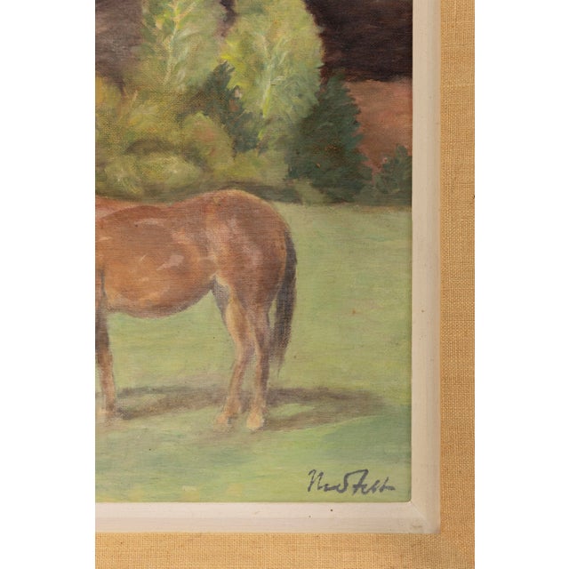 Bror Julius Olsson Nordfeldt (1878-1955) Untitled (Horse) Signed Oil on Board For Sale - Image 4 of 7