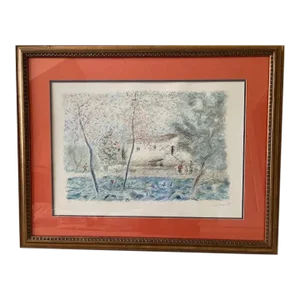 Pastel Colored Italian Lithograph