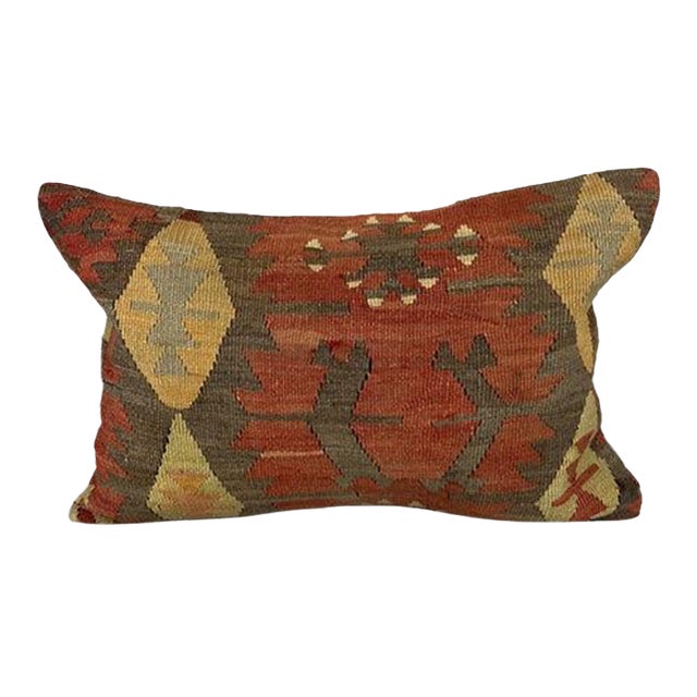 16 x 24 Kilim Pillow Turkish Cushion Sultan's Treasure Pillow Cushion Cover For Sale