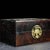 Shell 1980s Hardwood Jewelry Box With Mother of Pearl Inlay & Brass Lock, Chinoiserie Keepsake Box For Sale - Image 7 of 9