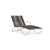 Brown Jordan Walter Lamb Aluminum Contoured Chaise, Dove frame with Coal fabric For Sale - Image 13 of 13