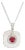 0.67ct Spinel, Diamond and Rock Crystal Platinum Pendant Necklace - Fei Liu For Sale