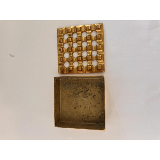 Vintage Ultima 15 Ashtray in Brass by Holger Bäckström and Bo Ljungberg, 1970s For Sale - Image 10 of 12