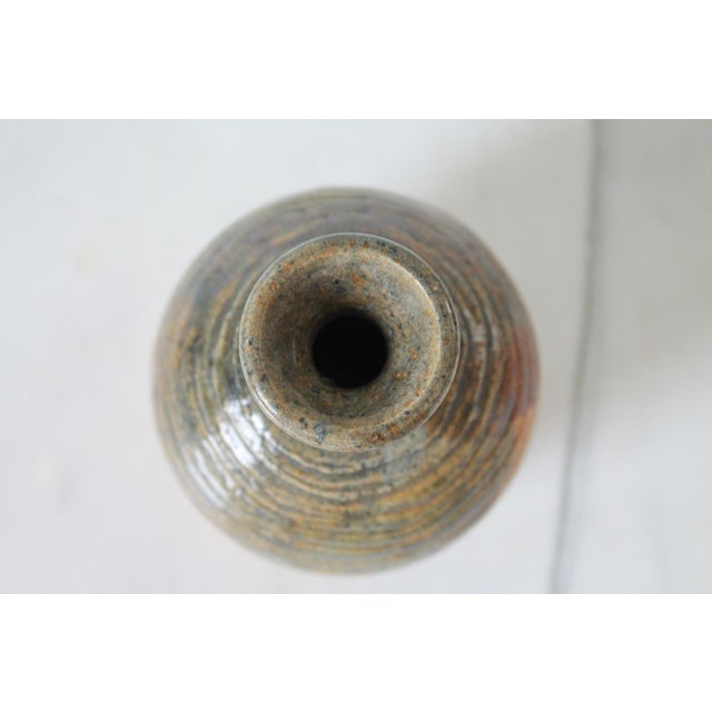 Vintage Signed Studio Art Pottery Bud Vase For Sale In Milwaukee - Image 6 of 7