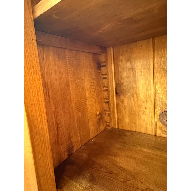 Cottage Home Old Pine Double Library Bookcase For Sale - Image 9 of 12