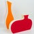 Villeroy & Boch produced that stunning pair of vases circa 1990. This playful design is modern with an incredible color...
