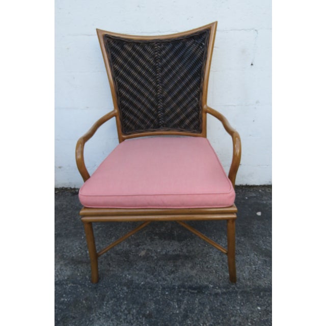 Early 21st Century Tommy Bahama Aluminum Frame Outdoor Lanai Dining Chairs Set of Eight 6268 For Sale - Image 5 of 16