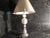 Glass Large White Glass Table Lamp, 1970s For Sale - Image 7 of 18