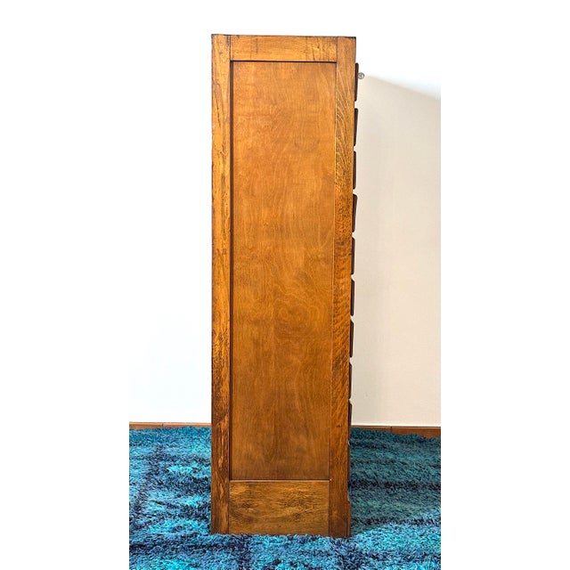 20-Drawer Filing Cabinet, Italy, 1950s For Sale - Image 17 of 18