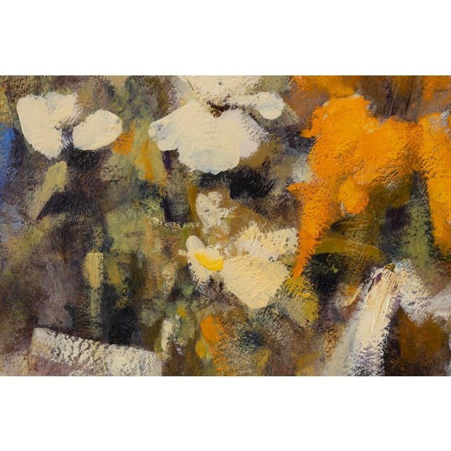 Richard Jerzy – Untitled (Still Life With Flowers & Fruit) Oil on Canvas Framed For Sale In Detroit - Image 6 of 6