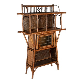19th Century English Aesthetic Bamboo Display Shelf For Sale