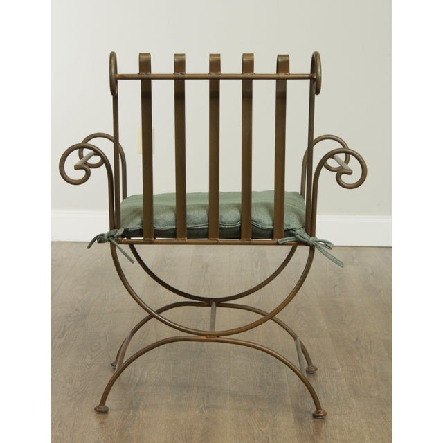 Tuscan Style Wrought Iron Bistro Set Set of 3 Chairish