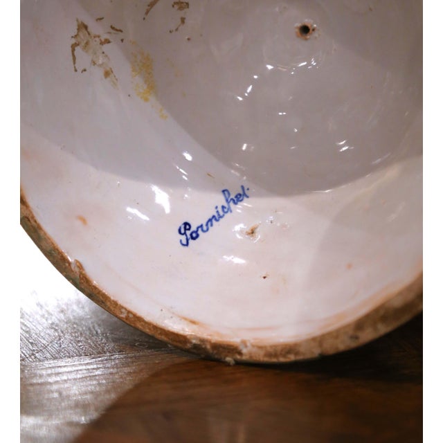 Large Pair of 19th Century French Desvres Faience Urns With Twisted Handles For Sale - Image 17 of 17