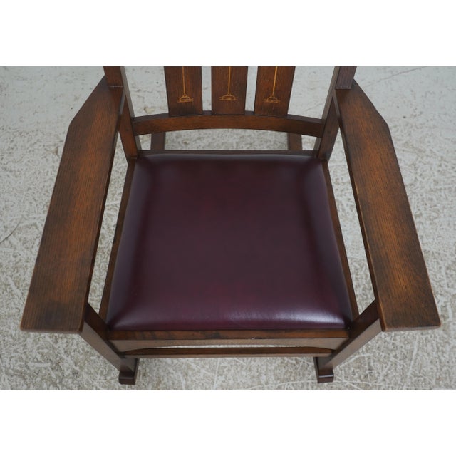 Stickley Harvey Ellis Design Mission Oak Rocker For Sale - Image 10 of 18