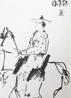 Pablo Picasso "Toros y Toreros 21b" Lithograph