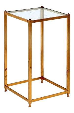 A Brass side table by John Vesey