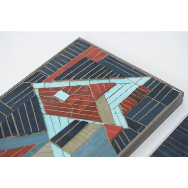 Mid-Century Mosaic Fish Wall Plates by R. Zimmermann for Ritter, 1950s, Set of 2 For Sale - Image 9 of 14