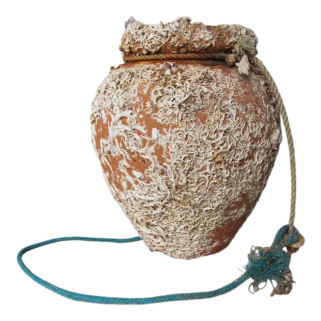 19th Century Terracotta Octopus Trap Vase For Sale