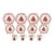 Johnson Brothers Old Britain Castles Pink Christmas Tree Dinnerware Set – 4 Dinner Plates, 4 Salad Plates & 4 Mugs – Made in England - 12 Pieces For Sale