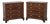 Pair Baker George III Burl Walnut Bachelor Chests For Sale
