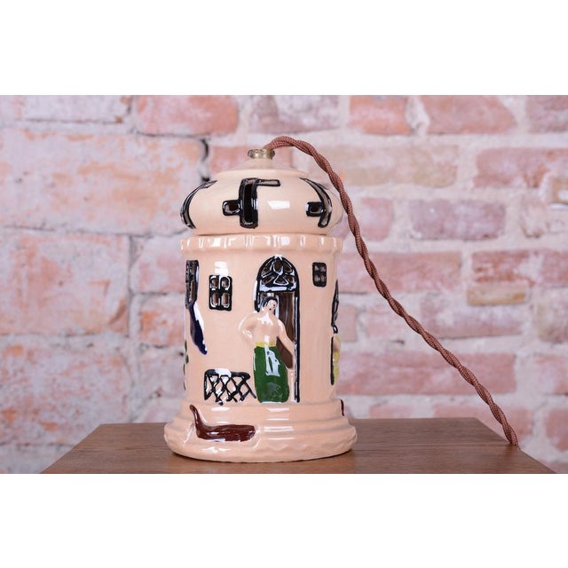 Mid-Century Modern Mid-Century Table Lamp in Ceramic, France, 1980s For Sale - Image 3 of 13