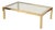 Italian Gilt Brass and Crystal Rectangular Coffee Table, Italy, 1970s For Sale