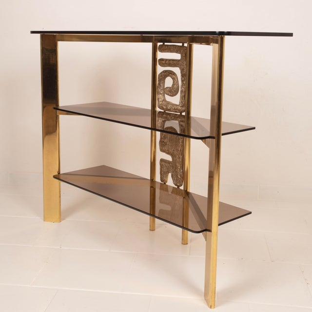 Nikol Console Table by Luciano Frigerio for Frigerio Di Desio, 1970s For Sale - Image 13 of 18