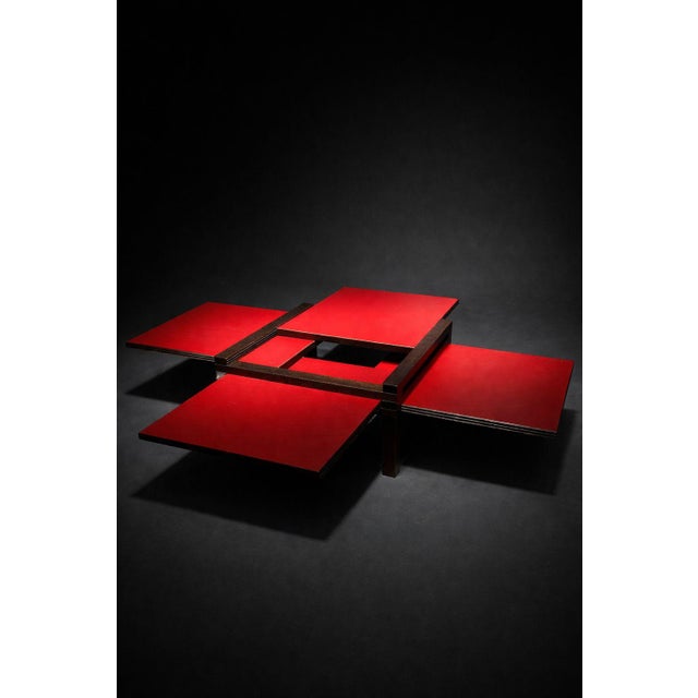 Hexa Coffee Table by Vuarnesson for Bellato, France, 1980s For Sale - Image 9 of 9